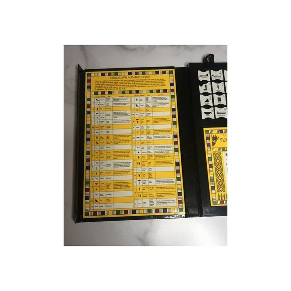 Metropolitan Museum of Art Hieroglyphic Stamp Kit set Vintage book Egyptian gift - Picture 4 of 16